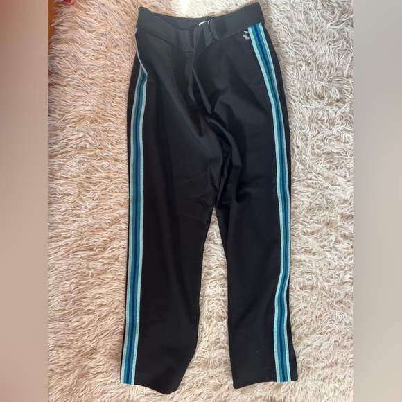 Sandro Black Pants with colored & textured stripe EU size 36 / US size 4 - Picture 3 of 9